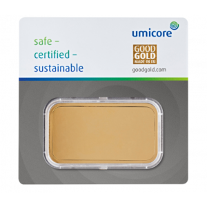 Umicore 100 gram goudbaar (LBMA-gecertificeerd)