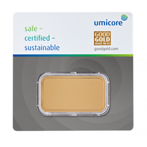 Umicore 50 gram goudbaar (LBMA-gecertificeerd)