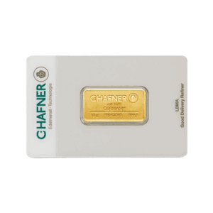 C. Hafner 10 gram goudbaar (LBMA-gecertificeerd)