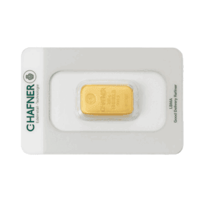 C. Hafner 250 gram goudbaar (LBMA-gecertificeerd)