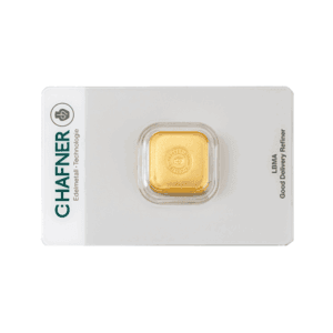C. Hafner 50 gram goudbaar (casted) (LBMA-gecertificeerd)