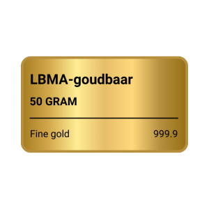 50 Gram Goudbaar (Diverse merken, LBMA-gecertificeerd)