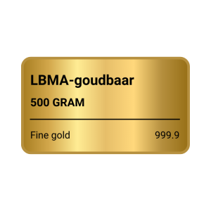 500 Gram Goudbaar (Diverse merken, LBMA-gecertificeerd)